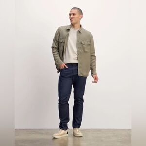 NWT Everlane The Organic Taper Jean in Pure Blue Size 36 x 32